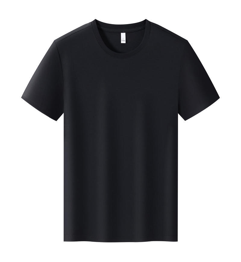 Comercio exterior europeo y americano camiseta de algodón de hielo logotipo impreso personalizado camiseta publicitaria de cuello redondo personalizada manga corta personalizada