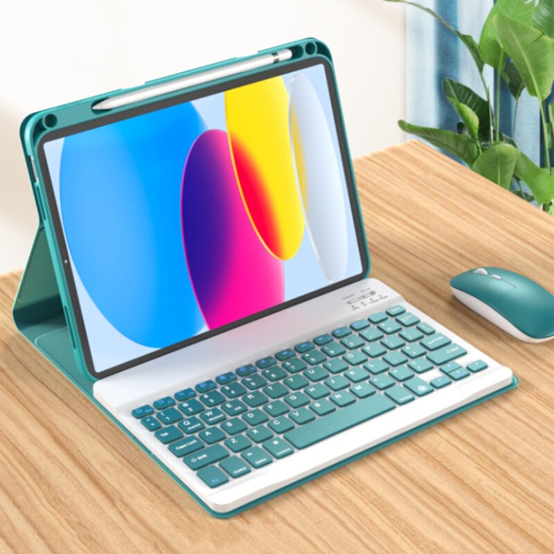 For iPad10 Generation 2022 Bluetooth Keyboard Leather Case Pro11 Tablet Protective Case iPad7/8/9 Generation 10.2 Case