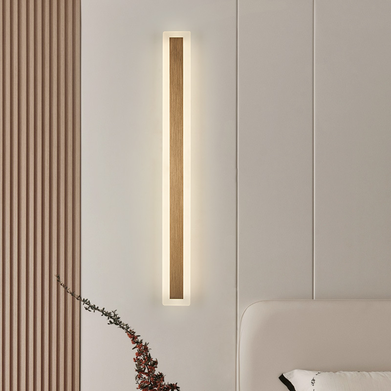 Long acrylic LED modern sconce for bed