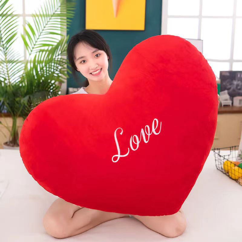 Cute Letter Heart Shape Pp Cotton Throw Pillow display picture 10