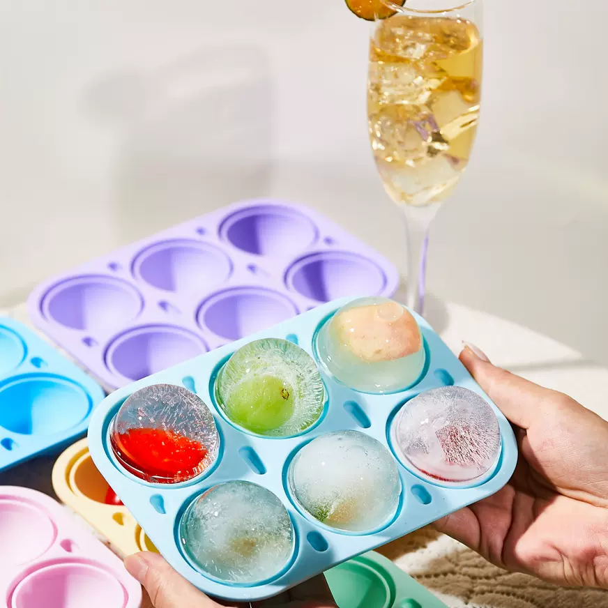 定制大冰块半圆形膜具商用家用制冰器大冰球模具硅胶冰格速冻