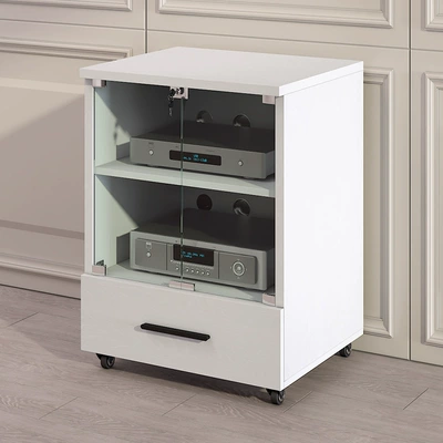 Electric car big tripod Professional Audio Cabinet, Solid - white-second-layer-particle-board