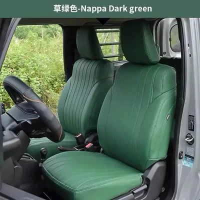Modelə uyğun (Original) oturacaq örtükləri: Jimny Interior Modification Accessories - jimny-grass-green-full-vehicle-2-seats
