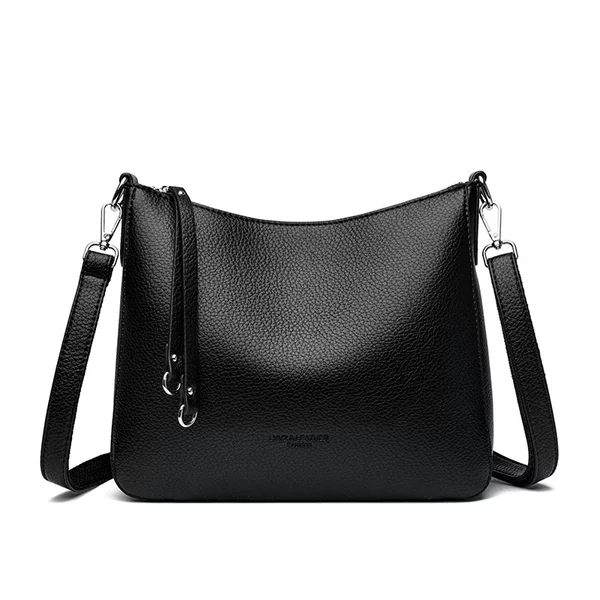 Trendy Soft Leather Women's Bag for Cross-Border Trade 2025 New Fashion Versatile Casual Women's Bag Single Shoulder Crossbody Handbag