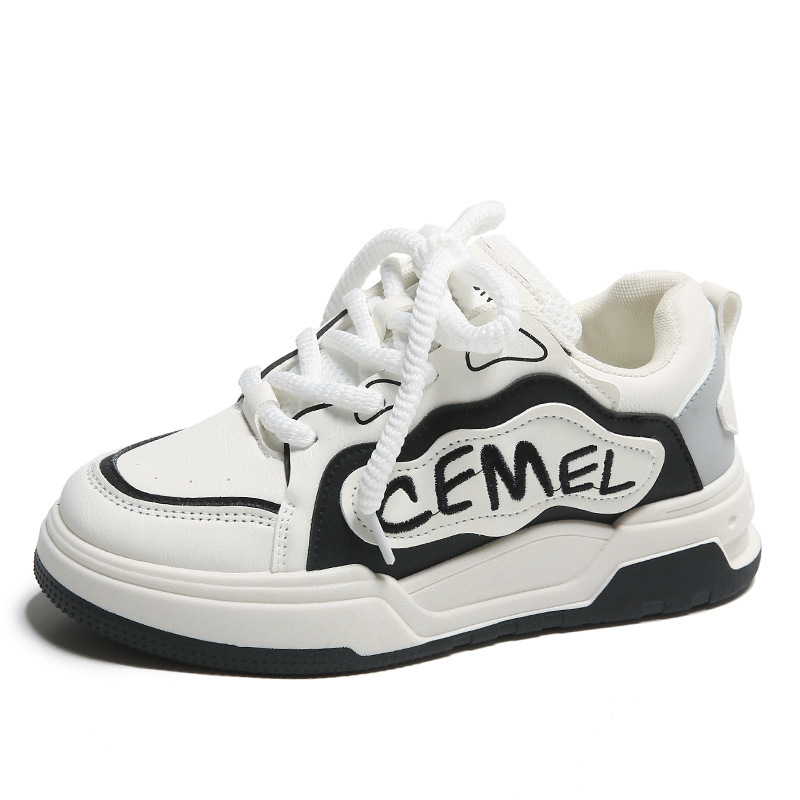 Balance Damen Sport Caual 2025 Frühling und Herbst Neue dickbesohlte, höhenverstärkende Papa-Wasserdichte Lederplatte_voghion.com