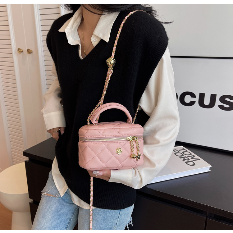 New rhombus small square bag for women 23 years of fashion trend versatile one-shoulder cross-body chain niche light luxury handbag_voghion.com
