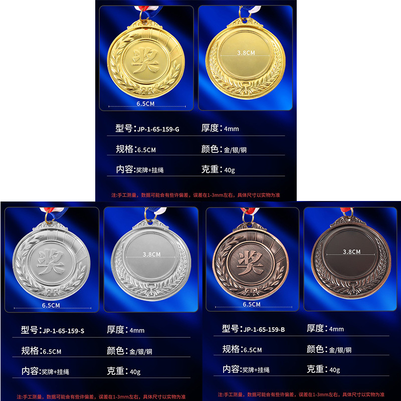 Fabricante de medallas personalizadas para diversos eventos deportivos, placas metálicas, medallas de oro, plata y bronce universales de gran venta transfronteriza para competiciones.