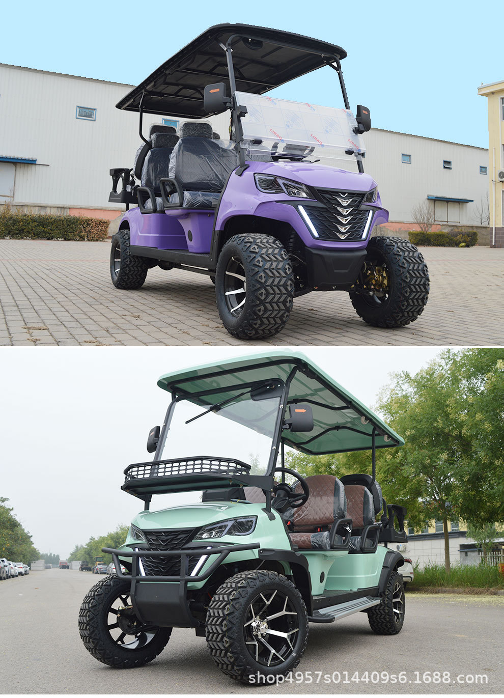 Golf Cart 48V200Ah Lithium Battery Hotel Shuttle Car Park Shuttle Bus Ce Certified Sightseeing Car