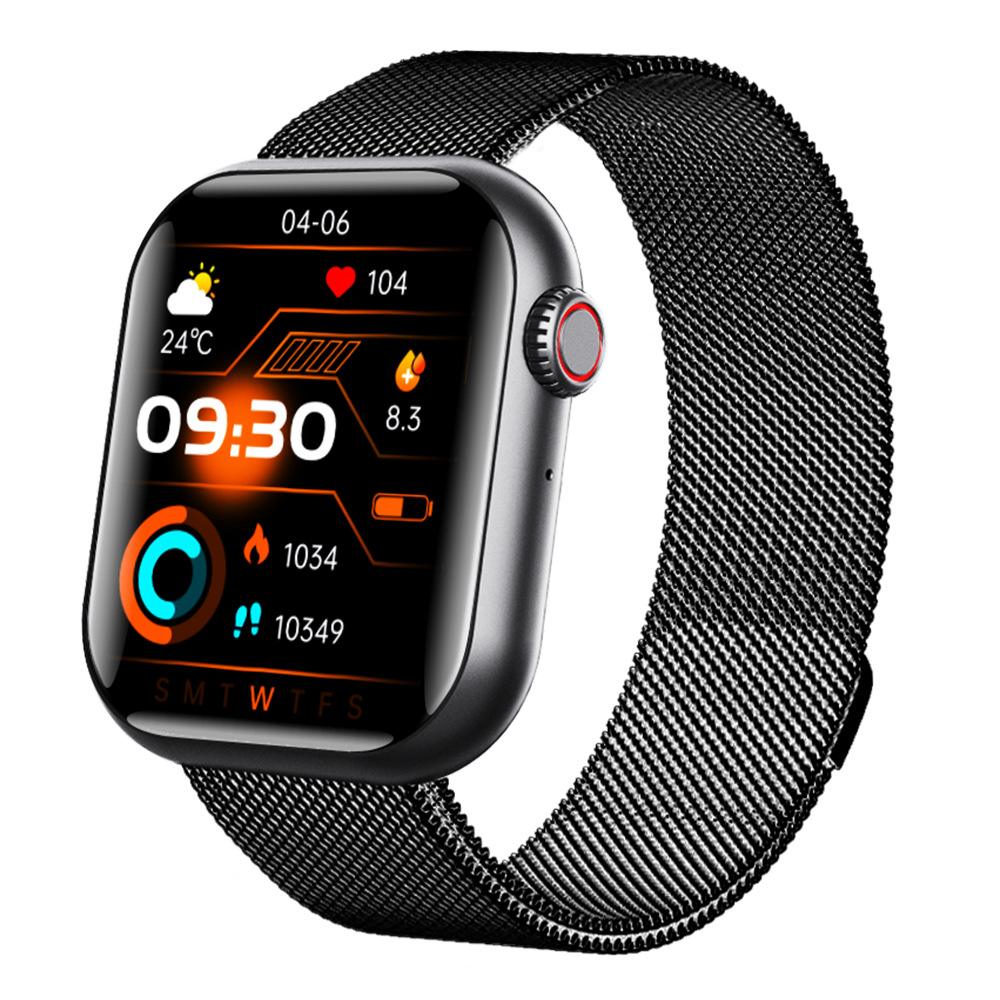 thumbnail image 1 of Reloj inteligente con medición de frecuencia cardíaca, ácido úrico, lípidos en sangre, sueño, llamadas Bluetooth, pulsera deportiva, 1 of 5