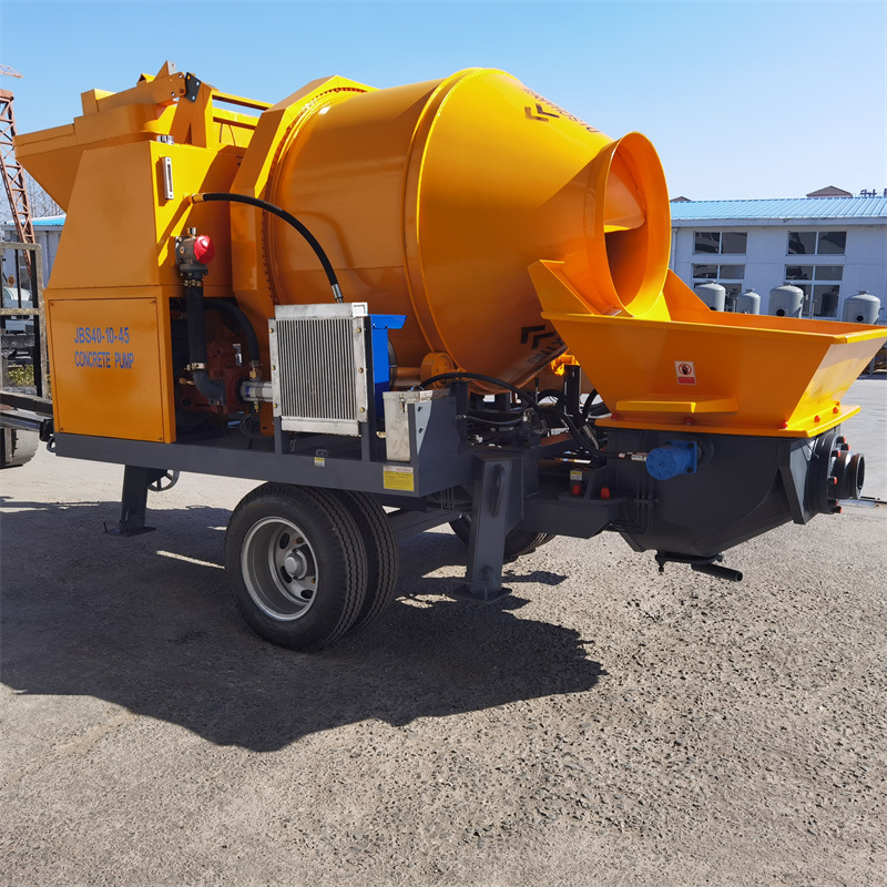 搅拌泵送一体机，农村建筑机械，混凝土搅拌输送一体，JBS40