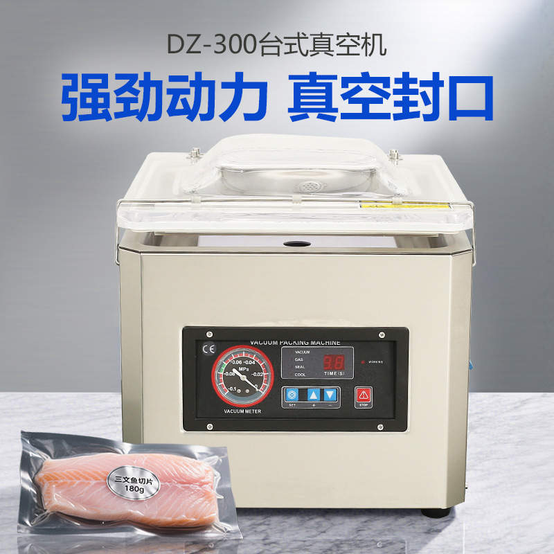 正日 家用台式小型真空包装机  食品真空封口机 干湿两用抽真空机