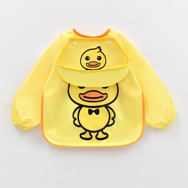 Children's overalls waterproof baby bib eating anti-dressing kindergarten apron spring autumn winter factory wholesale