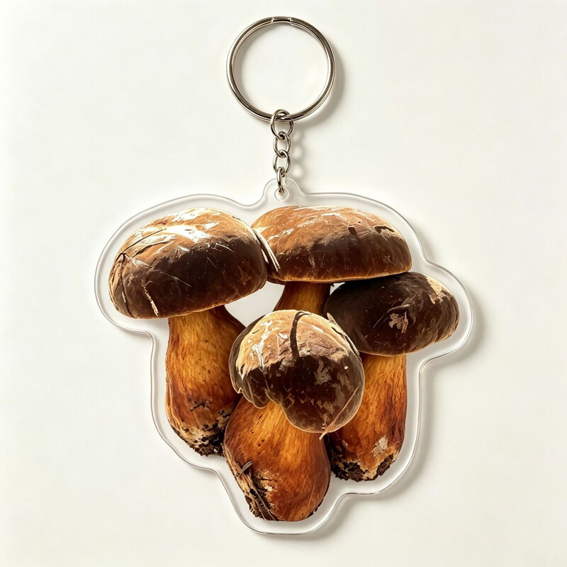 Wild Mushroom Safety Awareness Acrylic Keychain Yunnan Anti-Ingester Mushroom Warning Pendant Science Popularization Cultural Decoration Wild Mushroom Safety Awareness Acrylic Keychain Yunnan Anti-Ingester Mushroom Warning Pendant Science Popularization Cultural Decoration