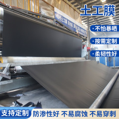 垃圾填埋场沼气池河道工程防水hdpe土工膜防渗膜鱼塘养殖膜土工膜