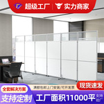 办公室移动屏风隔断现代简约移动折叠公司活动屏风推拉隔断墙组装