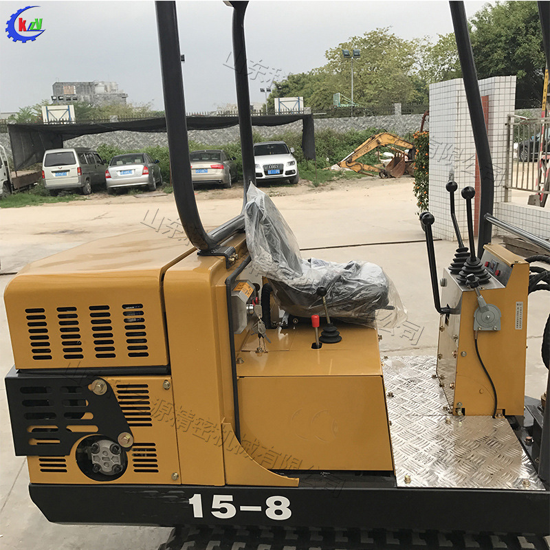 1.5T履带式液压挖掘机 全自动农用微型小挖机 小型果园挖沟推土机