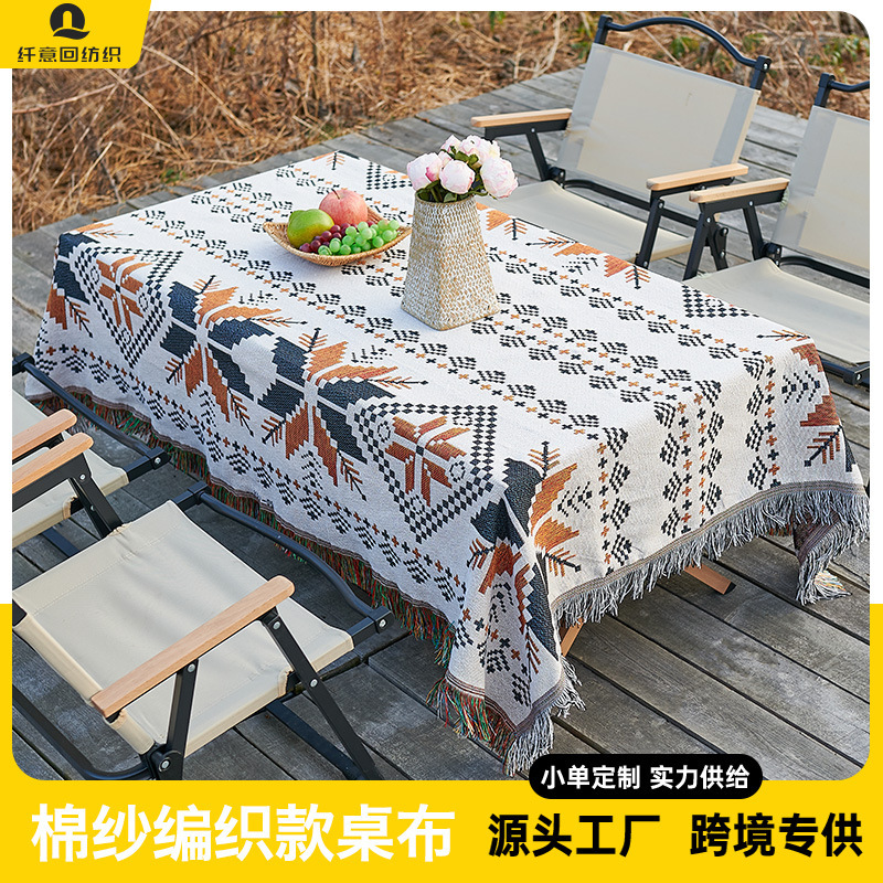 ins bohemian picnic mat camping tablecloth outdoor lawn moisture-proof mat tent equipment blanket thickening