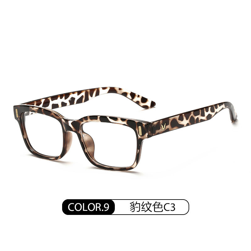 Nuevo estilo Coreano cuadrado gafas lisas 8084 gafas unisex marco puede ser equipado con miopía artística retro gafas lisas