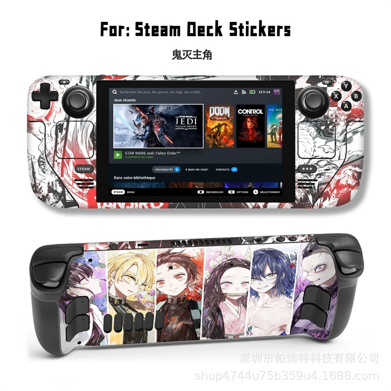 Подходит для наклейки Steam Deck, наклейка на Steam Deck Patch, Steam Panda, вручную, персональный пиксель
