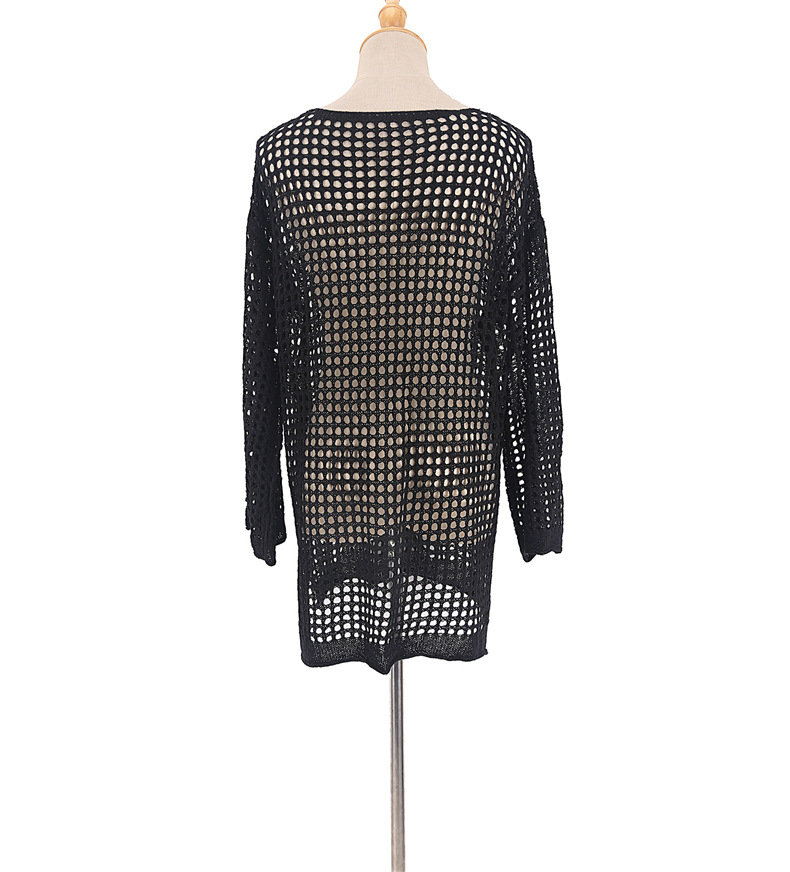 Damen Strand Cover Up Gehäkelter Strickpullover Für Urlaub_voghion.com