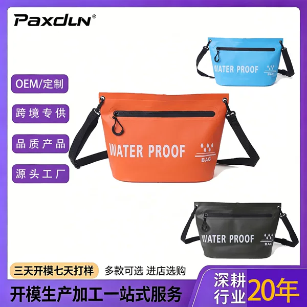 Popular Pvc Waterproof Waist Bag, Floating, Large Capacity, Sealed, Outdoor Swimming, Rafting, River Trekking, Mobile Phone Shoulder Storage Bag