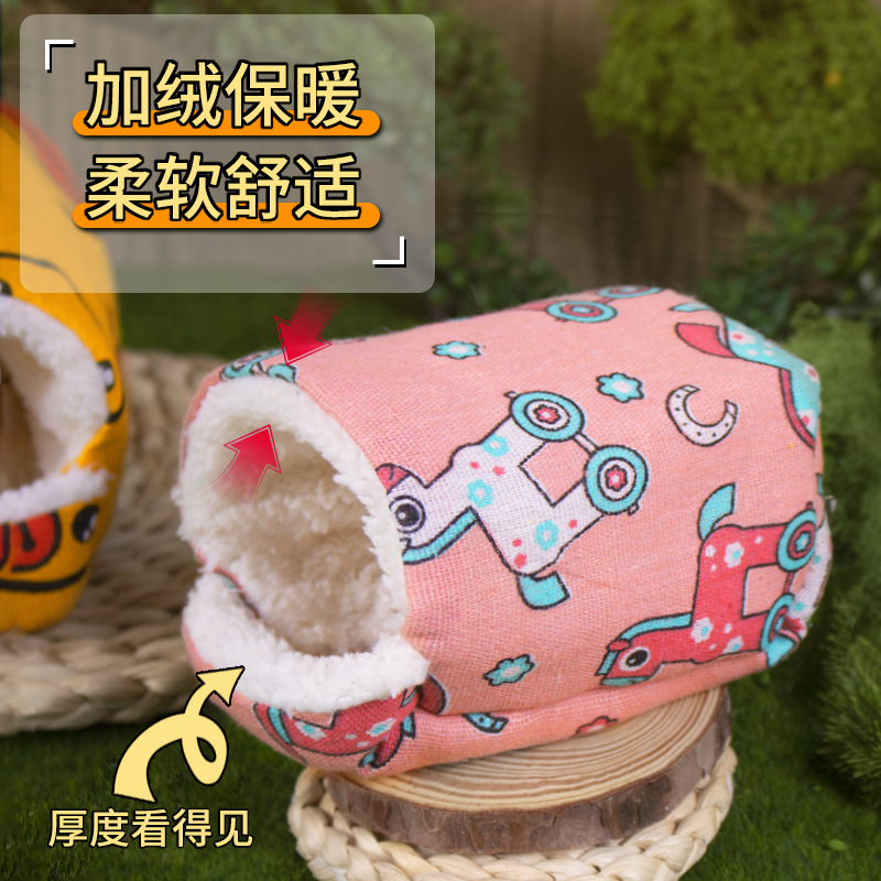 Nido de hámster, algodón cálido, nido de pájaros, nido de peluche, nido grueso, periquitos, suministros de hámster, ramas y flores, nido de ratón image 3