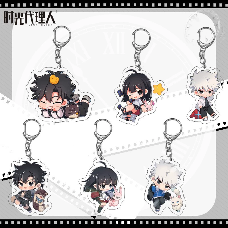 Cartoon acrylic double-sided pendant, keychain