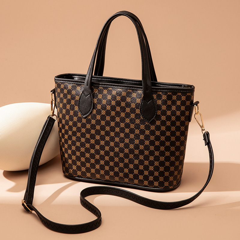Bolso de mujer de comercio exterior 2023 nuevo bolso de impresión retro europeo y americano flor de hombro bolso de mujer en vivo explosión