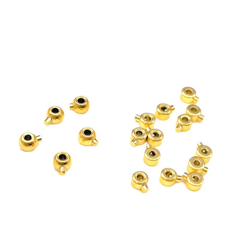 真空電気 18 18K ゴールドチタン鋼位置決めカードワイヤーバックル圧力鍋固定バックル非退色閉鎖バックル DIY パールアクセサリー