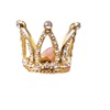 Environmental children's mini birthday crown baking cake flower crown inlaid diamond peach heart decoration decoration