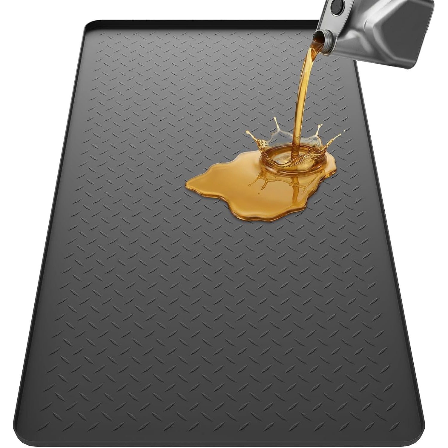 Cross-border silicone car repair and maintenance mat, oil leak-proof mat, garage waterproof and oil-resistant floor protection mat, easy to clean