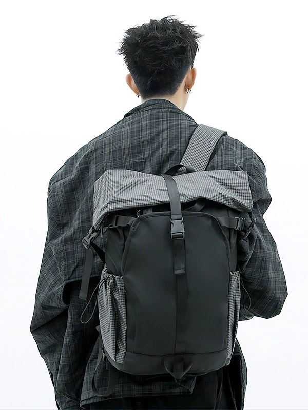 Capacious fashionable backpack for leisure for men and women, universal waterproof laptop for traveling, (Cross-border trading), high-end, worn on the shoulder