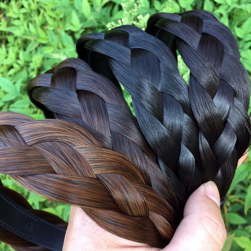 New product widened wig headband wig braid twist braid wig headdress wig cover white hair cover top hairpin