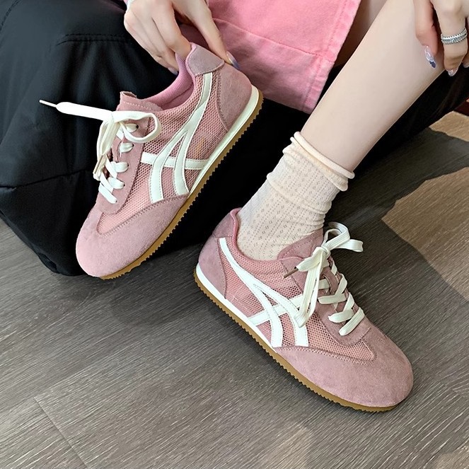 Super Fire Mesh Forrest Gump Shoes Women's 2025 Spring New Flat All-match Sports Training Shoes Breathable Casual Sneakers