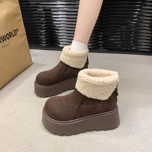 ��Ʒ�ͬ����ѩ��ѥŮ2025�¿���ӽq���϶�ѥëë��Ь�ӱ�ů