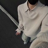 2026秋季新款青少年宽松运动圆领针织衫长袖加厚透气腈纶毛衣，男装针织衫/毛衣，星座614