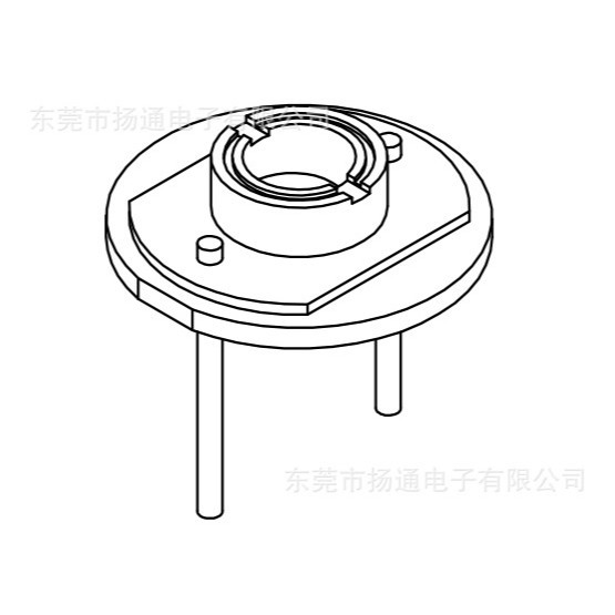 16mm磁环底座电感基座YT-102-1 CASE