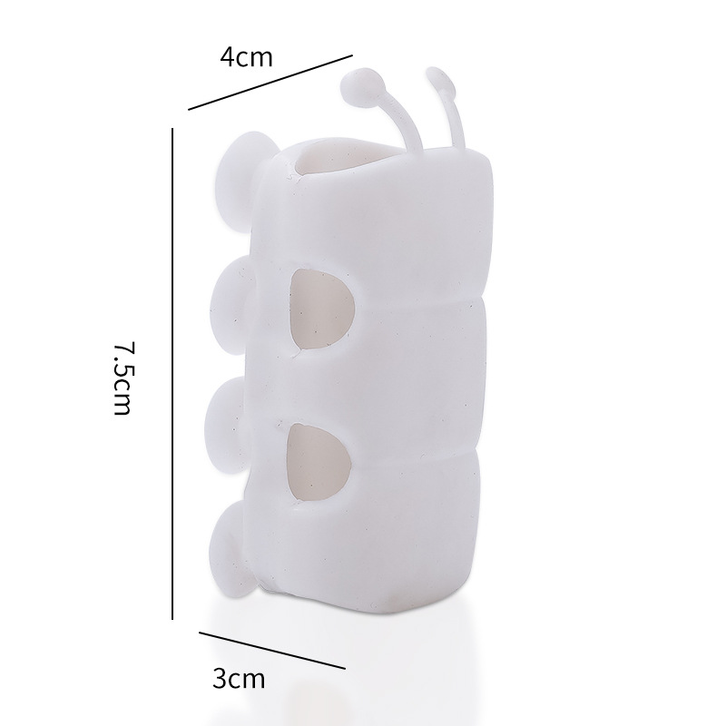 Caterpillar ducha creativa ventosa soporte de silicona punzón libre boquilla soporte base soporte móvil universal
