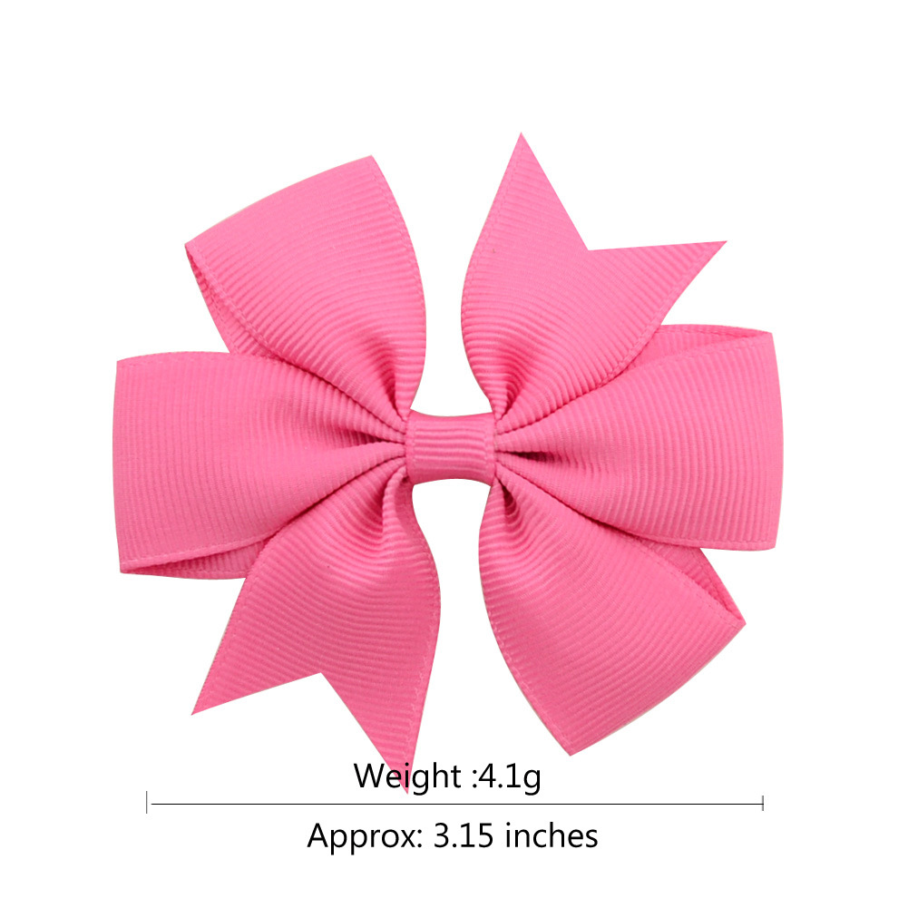 Fashion Solid Color Bow Knot Cloth Hair Clip 1 Piece display picture 2