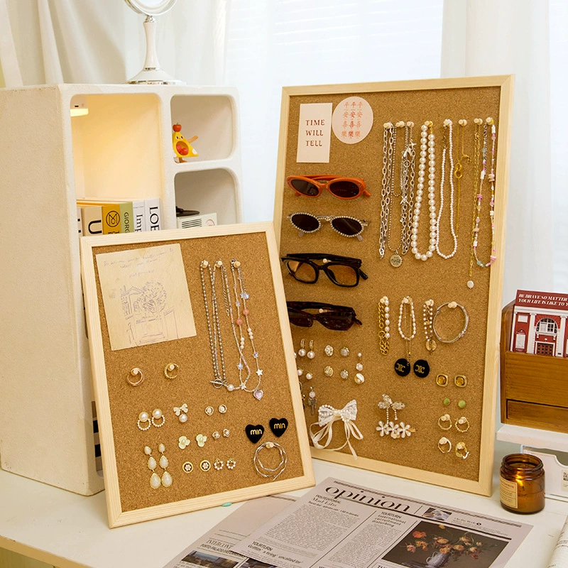 EU89 пробковая доска для хранения ювелирных изделий, настольная настенная декоративная шкатулка для ювелирных изделий, серьги, серьги, настенная подставка для демонстрации, настольное размещение