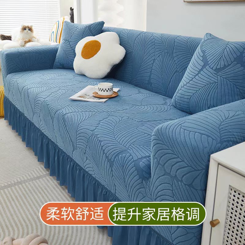 Sofa Cover All-Inclusive Backrest Headrest Cover Universal 2025 New Accessible Luxury Simple Style Lazy Elastic Cushion Cover