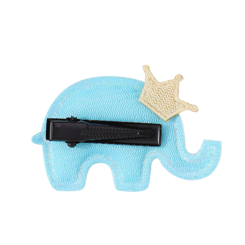 Cute Elephant Cloth Hair Clip display picture 1