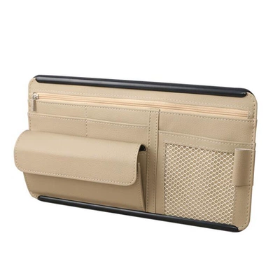 Storage Card Holder Multifunctional Car, Car Glasses Clip/Bill Clip