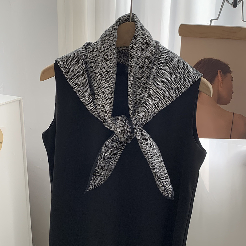 Bufanda de seda Bufanda cuadrada Sensación premium Nuevo color sólido Personalidad Todo fósforo Verano Habitación con aire acondicionado Protector de cuello Bufanda chal Bufanda al por mayor