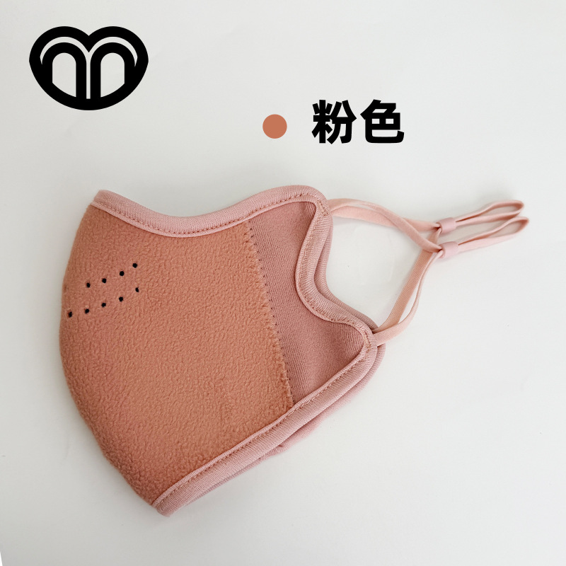 秋冬摇粒绒保暖口罩女高颜值防冻脸加绒骑行保暖面罩护眼角显脸小|undefined