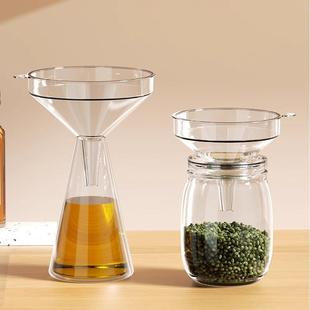✅ Funnel for Home Kitchen, Long-Neck Plastic Funnel with Large and Small Openings for Milk Powder, Oil, and Wine Pouring