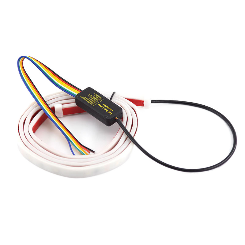 Lámpara de freno de dirección de flujo de agua, luz de flujo de cola del automóvil, luz de cola del automóvil de color fantasma, luz de caballo LED colorida