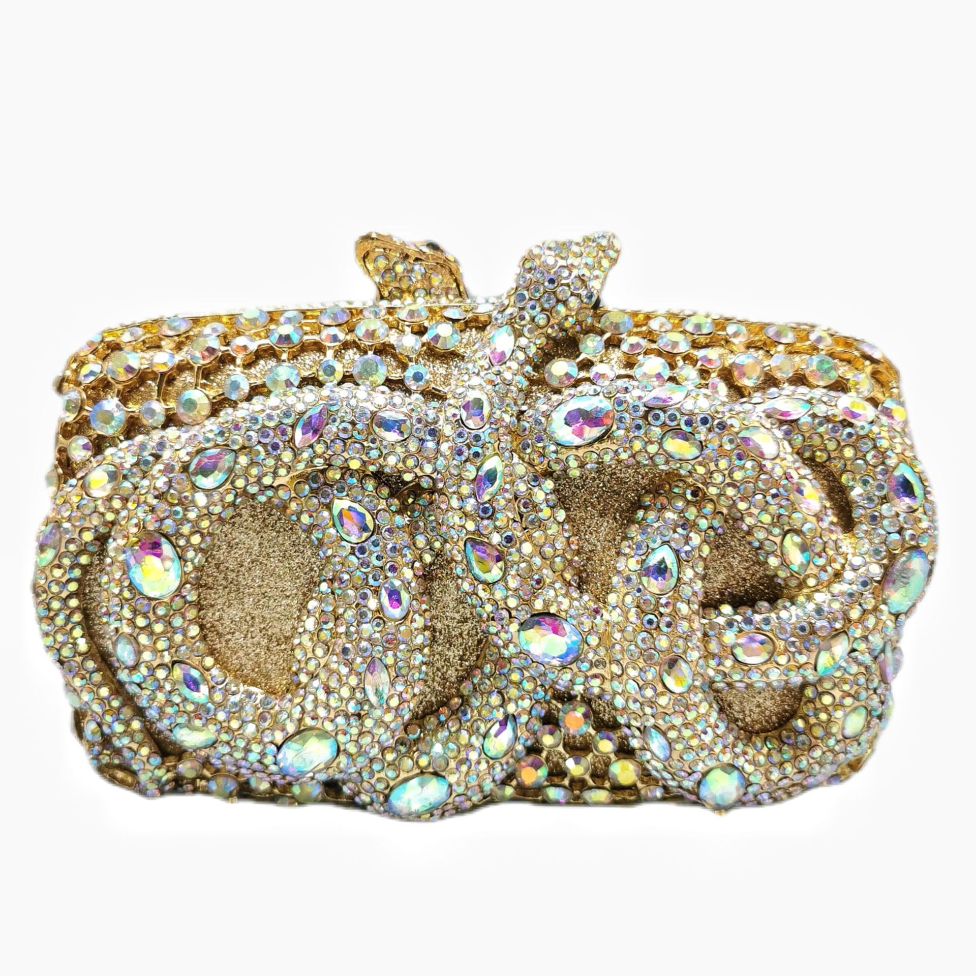 Snake rhinestone clutch python diamond banquete bolsa de mano bolsa de mujer vestido bolsa de fiesta aleación