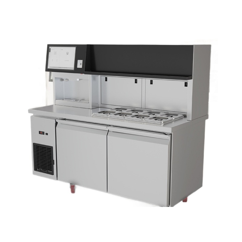 Máquina de té de leche automática, tienda de té de leche comercial inteligente multifuncional, máquina de té de leche integral, equipo completo de té de leche