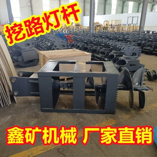 挖机路灯杆开孔器 液压开孔设备 勾机钻路灯杆 挖路灯基础